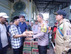 Kapolres Lhokseumawe dan Muspida Salurkan Bantuan bagi Warga Terdampak Banjir