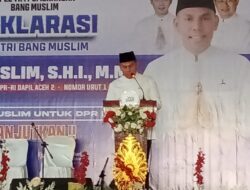 Ratusan Santri Deklarasi Dukungan untuk Muslim Demokrat di Aceh Utara