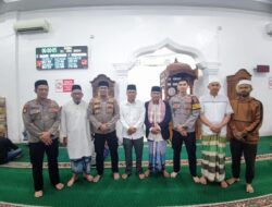 Personel Polres Lhokseumawe Laksanakan Subuh Keliling di Masjid Jamik Lancang Garam