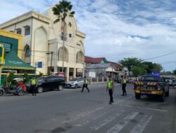 Tim Patroli Kota Presisi Polres Lhokseumawe Beri Imbauan Kamtibmas di Perkantoran