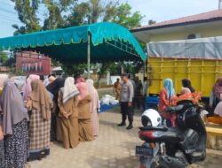 Polsek Muara Batu Tingkatkan Pengamanan Pasar Murah Menjelang Ramadhan