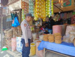 Pasar Ramai Pengunjung, Polsek Dewantara Tingkat Patroli Pasar Tradisional di Bulan Ramadhan.