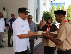 Lepas Kontingen Musabaqah Tunas Ramadhan, Pj Walikota A Hanan Minta Adik-Adik Pramuka Jadi Pionir Terdepan