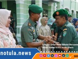 Dandim Gelar Halal Bihalal Bersama Keluarga Besar Kodim 0103/Aceh Utara