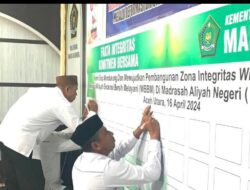 Penandatanganan Fakta Integritas: MAN 2 Aceh Utara Menuju Wilayah Birokrasi Bersih