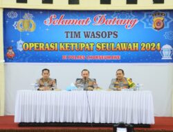 Kapolres Lhokseumawe Sambut Kunjungan Tim Itwasum Polri Dalam Rangka Wasops Operasi Ketupat 2024