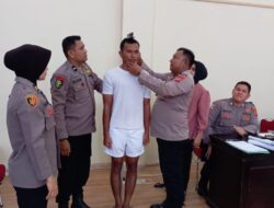 Kapolres Lhokseumawe Memantau Proses Penerimaan Anggota Polri Tahun 2024