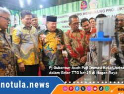 Pj Gubernur Aceh Puji Inovasi Kota Lhokseumawe dalam Gelar TTG ke-25 di Nagan Raya