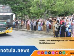 Pemko Lepas Keberangkatan 172 Jamaah Colon Haji Lhokseumawe