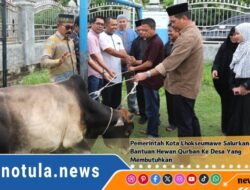 Pemerintah Kota Lhokseumawe Salurkan Bantuan Hewan Qurban Ke Desa Yang Membutuhkan