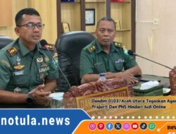 Dandim 0103/Aceh Utara Tegaskan Agar Prajurit Dan PNS Hindari Judi Online