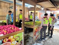 Cegah Aksi Kriminalitas, Polres Lhokseumawe Intensifkan Patroli di Pasar Tradisiol