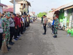 Jum’at Bersih: Polisi Bersama TNI dan Warga Gotong Royong di Gampong Pusong Lhokseumawe