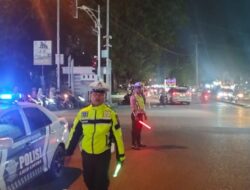 Antisipasi Laka Lantas , Polres Lhokseumawe Tingkatkan Blue Light Patrol guna wujudkan Kamseltibcar Lantas