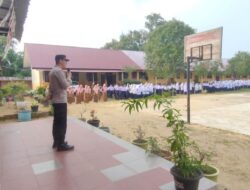 Kapolsek Simpang Keuramat Pimpin Upacara Bendera di SMP Negeri 1 Simpang Keuramat