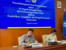 Pupuk Iskandar Muda dan UGM Jalin Kerjasama Strategis di Bidang Pendidikan, Penelitian, dan Pengabdian kepada Masyarakat