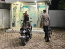 Polsek Muara Batu Patroli Malam di Areal ATM untuk Cegah Gangguan Kamtibmas