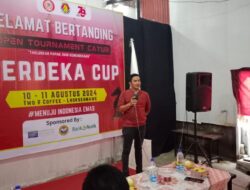 Kapolsek Banda Sakti Resmi Buka Turnamen Catur Merdeka Cup 2024