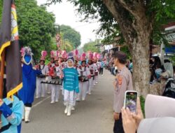 Polsek Nisam Kawal Pawai Karnaval HUT RI ke-79 di Kecamatan Nisam Berjalan Lancar