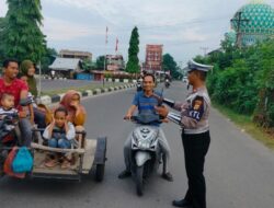 Patroli Rutin Kawasan Tertib Lalu Lintas (KTL) Kota Lhokseumawe