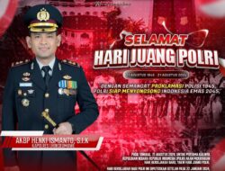 Kapolres Lhokseumawe Ucapkan Selamat Hari Juang Polri, Tekankan Semangat Pengabdian