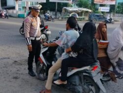 Polantas Tingkatkan Sosialisasi dan Penindakan di Kawasan Tertib Lalu Lintas di Kota Lhokseumawe