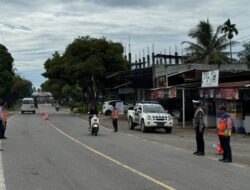 Polantas Lhokseumawe Pastikan Jalur Aman dan Lancar Selama Cabor Paramotor dan Paralayang PON XXI