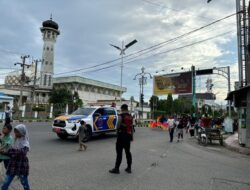 Polres Lhokseumawe Amankan Rute Jalan Santai Pilkada Damai 2024