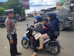 Sat Lantas Patroli Kawasan Tertib Lalu Lintas (KTL), sebanyak 15 pengendara Terjaring melanggar peraturan Lalu lintas