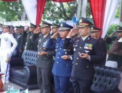 Kapolres Lhokseumawe Hadiri Upacara Peringatan HUT TNI ke-79 di Lapangan Jenderal Sudirman