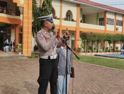 Polisi Saweu Sikula, Kanit Kamsel Polres Lhokseumawe Jadi Pembina Upacara di SMA Negeri 1