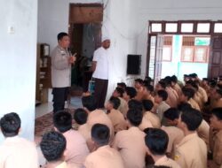 Polsek Blang Mangat Sosialisasi Kenakalan Remaja kepada Siswa-siswa  SMP Negeri 11 Kota Lhokseumawe