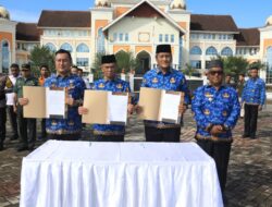 Pemkab Aceh Utara Gelar Apel Pasukan Linmas dan Netralitas ASN