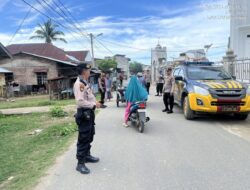 Polres Lhokseumawe Amankan Kampanye Paslon Pilkada Lhokseumawe di Dayah Darul Darul Huda