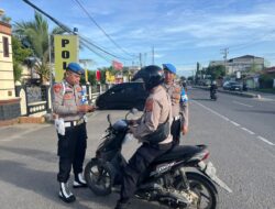 Propam Pastikan Anggota Polres Lhokseumawe Tertib Sebelum Laksanakan Operasi Zebra Seulawah