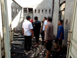 Kebakaran Satu unit Rumah Permanen di Kecamatan Blang Mangat, Kota Lhokseumawe