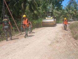 Satgas TMMD ke-122 Percepat Pembangunan Jalan di Paloh Punti