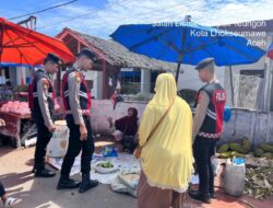 Cegah Aksi Kriminalitas, Polres Lhokseumawe Intensifkan Patroli di Pasar Tradisional