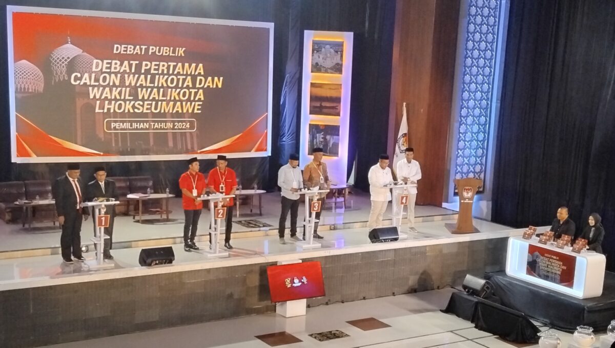 Debat Publik Pertama Calon Wali Kota Lhokseumawe.