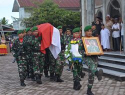 Dandim 0103/Aceh Utara Pimpin Upacara Pemakaman Militer Almarhum Pratu Agus Usman