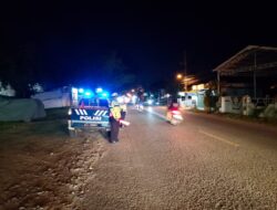 Blue Light Patrol, Satlantas Polres Lhokseumawe Tingkatkan Keamanan Lalu Lintas di Malam Hari