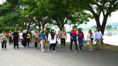 Dandim Aceh Utara Ajak Perwira Olahraga Bersama