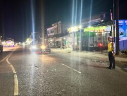 Blue Light Patrol Satlantas Polres Lhokseumawe Tingkatkan Keselamatan Berlalu Lintas