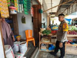 Personel Polsek Samudera Lakukan Patroli Dialogis di Pasar Tradisional