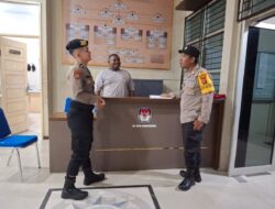 Cegah Guantibmas, Personel Polsek Muara Dua Patroli di Kantor KIP Lhokseumawe