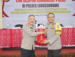 Supervisi di Polres Lhokseumawe, Sespim Lemdiklat Polri Siapkan Calon Manajerial Polri Presisi