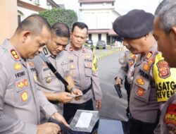 Polres Lhokseumawe Gelar Apel Pemeriksaan Senpi dan Amunisi Personel