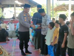 Kapolsek Muara Satu Doa dan Zikir Bersama di TPI Rancong Baro, Peringati 20 Tahun Tsunami Aceh