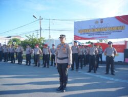 Polres Lhokseumawe Gelar Upacara Kenaikan Pangkat Personel TMT 1 Januari 2025