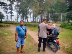 Polsek Muara Satu Gelar Patroli Wisata, Wujudkan Lingkungan Kondusif di Kawasan Pantai